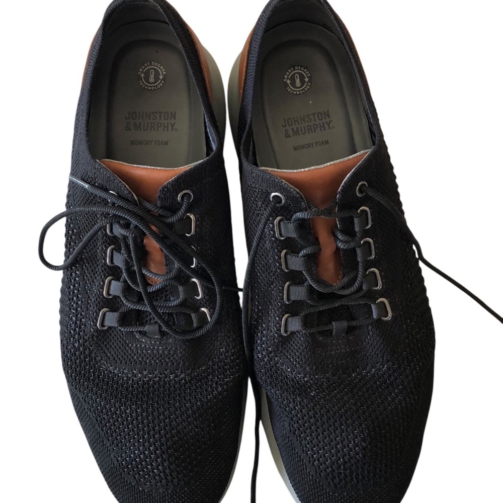 Johnston & Murphy Size 12M Amherst Knit U-Throat Sneakers Oxfords
